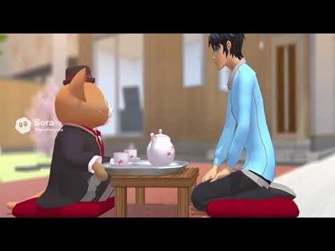Meet Cat Butler Robot in Sora #sakuraschoolsimulator