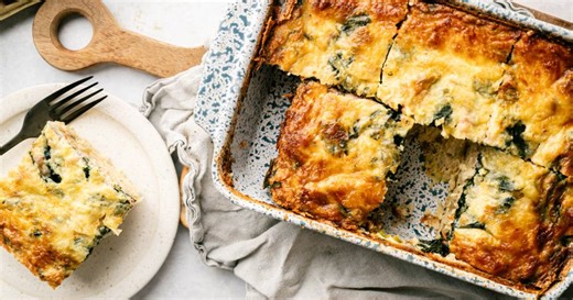 Hash Brown Cottage Cheese Egg Bake {High-Protein Make-Ahead Breakfast} - Slender Kitchen