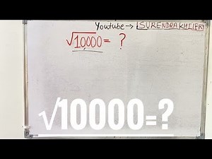 Square root of 10000 in Hindi | Surendra Khilery