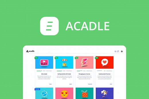 Acadle - LMS for employee and customer training