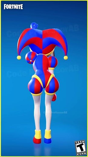 Fortnite Surfin Bird Emote Pomni Skin Thicc 🍑😜😍 Amazing Digital Circus Collab 😱🔥
