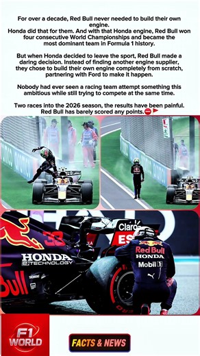 Red Bull Took a Risk And It Backfired Hard!🔥#f1facts