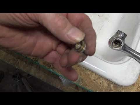 Repairing an antique kitchen or bathroom faucet leaking, can't stop the leak
