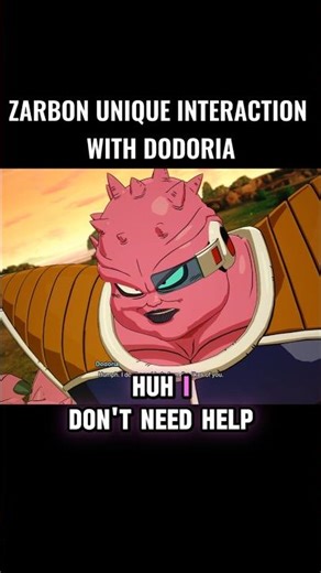 Zarbon Unique Interaction With Dodoria 🤯 #crashout #zarbon #sparkingzero #dragonball #dbz