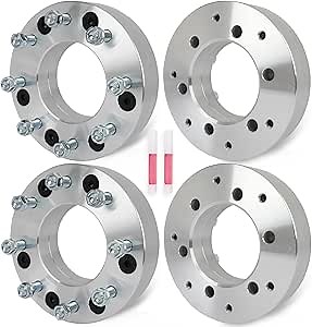 ECCPP 4PCS change bolt pattern from 6x5.5 to 8x6.5 Conversion Wheel Adapters 2" inch for Chevrolet Silverado 1500 1999-2023 for Chevrolet Tahoe 1995-2023 for Sierra 1500 1999-2023(Only 8x6.5 Wheels)