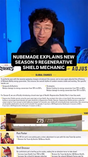 Season 9 Regenerative Shield Mechanic Explained by Professor Nube #marvelrivals 🤓