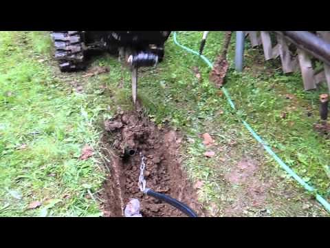 Spogatec Spezialbau: grabenloses Verlegen von PE-Rohren in Rasenflächen