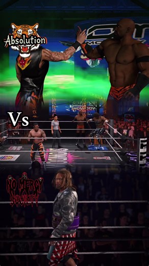 Absolution (Axe Suzuki & Tank Simmons) v No Mercy Society (Raymond & Psycho Silva) for the OTS US Tag Team Championship #CAW #wrestling #gaming #wwe2k25 #fyp