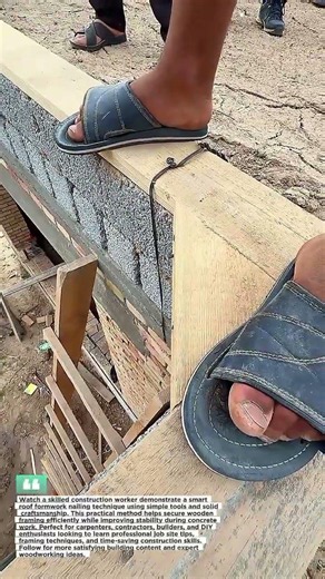 Perfect Roof Formwork Nailing Technique #Construction #Carpentry #DIY