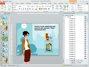 How to use the selection pane in PowerPoint to manage layers