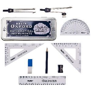 Helix Oxford Blue 9 Piece Maths Set