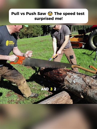 #Pull vs Push Saw 🤯 The speed test surprised me! | push