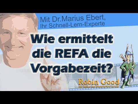 How does REFA determine the standard time?