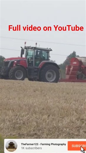 Direct drilling with Massey Ferguson 8S & Weaving drill. [25]. Full viddo on YouTube | TheFarmer123YT