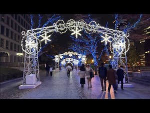 Osaka Japan Winter Night Walk 2022 | Holiday Illuminations