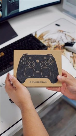 I can’t believe the Steam Controller makes that sound when you drop it😂 #steamcontroller #steamdeck