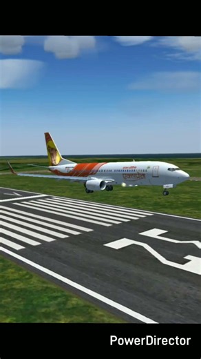 [Flightgear] Air India Express 737 NG Landing at Trivandrum #bharat #aviation #shorts #flightgear