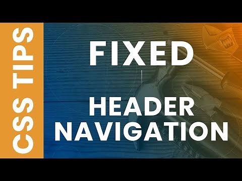 CSS Sticky Header - Fixed Navigation Menu Bar on Scroll using HTML5 and CSS3