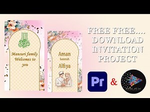 Muslim WhatsApp Invitation project | Invitation project download for premier pro & edius 2025