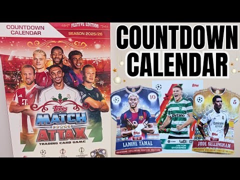 MATCH ATTAX 2025/26 COUNTDOWN CALENDAR OPENING | NEW EXCLUSIVE INFINITY & FESTIVE CARDS!!