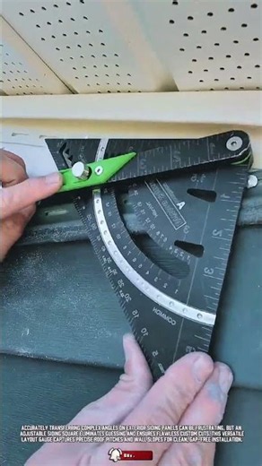 Multi-Angle Siding Square: Precision Layout Tool for Perfect Angle Cuts & Trims #ToolHolder