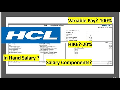 All about HCL | Hike | In hand Salary | Variable pay | Fresher CTC | #hcl #it #corporate #engineer