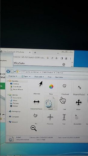 Installing Mac OS cursors on Windows 7 virtual box