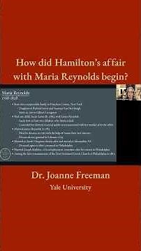 How did Hamilton’s affair with Maria Reynolds begin? #Hamilton #reynoldspamphlet #americanhistory