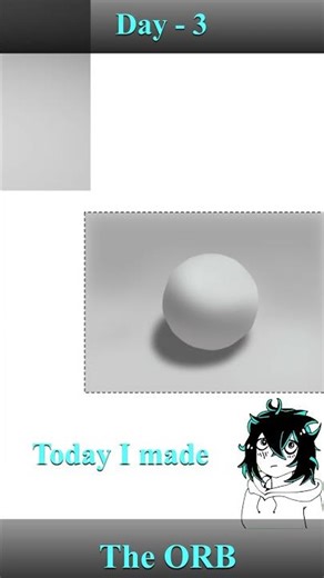 Day-3 of learning out digital art (the orb)