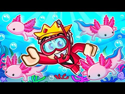 Having a AXOLOTL FAMILY in Roblox!