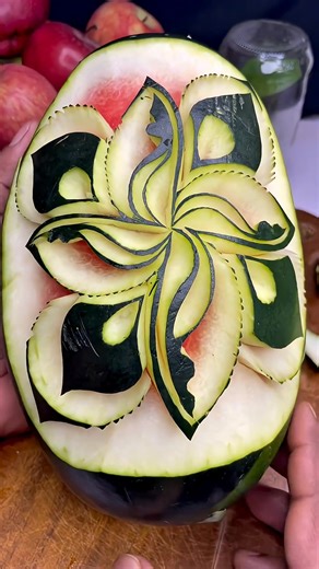 Stunning Watermelon Flower Carving Tutorial
