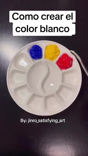 Cómo crear el color blanco con pinturas acrílicas