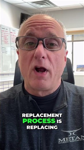 Boat Transom Repair: Fixing Rot & Replacing Drain Tubes #shorts