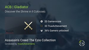 ACB | Gladiator achievement in AC The Ezio Collection