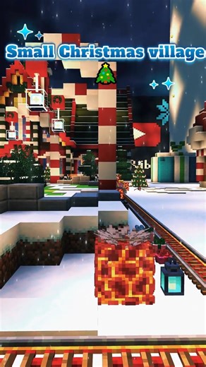 Minecraft - 🌲 Christmas village #minecraft #christmas