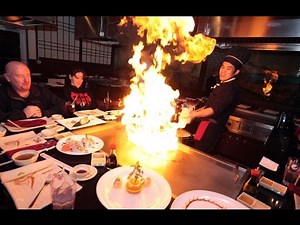Teppanyaki show from professional chef