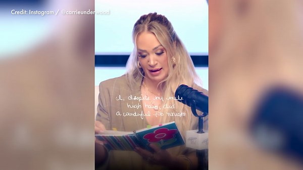 WATCH: Carrie Underwood reads 'shocker' diary confession