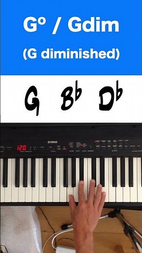 Learn To Play G Diminished Triad On Piano: Easy Tutorial For Beginners | Music Simply Understood