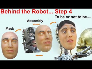 Mask assembly for humanoid robot - Animatronics tutorial