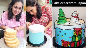 Most Trending tall Comic Christmas Cake of 2023 | Aparna's Recipes