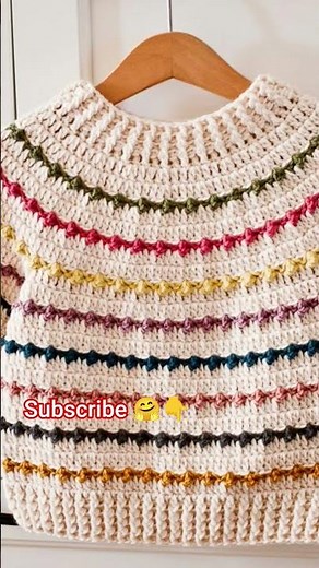 Handmade Crochet Baby Sweater free pattern and Ideas #crochet #yarn #handmade