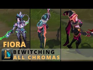 Bewitching Fiora All Chromas - League of Legends