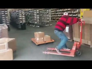 Old School Pallet Jack 180 Power Slide to Skid Entry Other ways to walk awesome