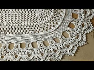 Crochet Table Runner l Oval Shape Table Runner Pattern l Oval Lace Table Runner Pattern