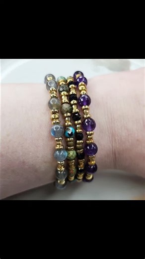 Grounding, earthy and a beautiful collection of color, the Lotus Collection is made with meaning and spirituality. Labradorite, turquoise, spinel and amethyst sparkle and glow ✨️ Available online and for wholesale! #saraselajewelry #meaningfuljewelry #groundingenergy #lotusflower #stackablebracelets | Sara Strauss Mizrachi