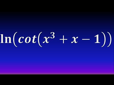 Derivative of natural logarithm of trigonometric function (cotangent) (chain rule)