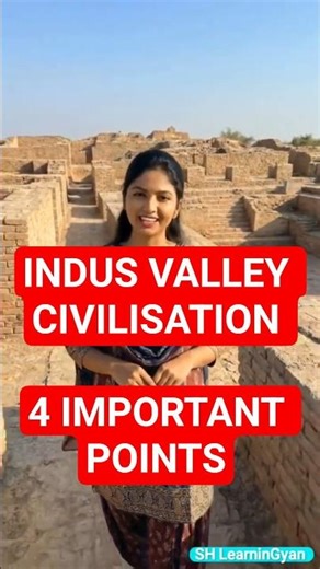 Indus Valley Civilization: 4 Important points 🏛️ #SSC #shorts #gk