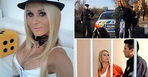 Porn star arrested after high-speed car crash
