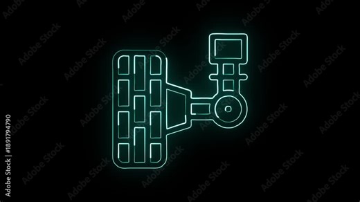 Suspension free animated icon. Hanging rope suspension animation HD video isolated on black background