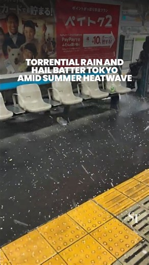 Severe storm brings torrential hail and rain to Tokyo